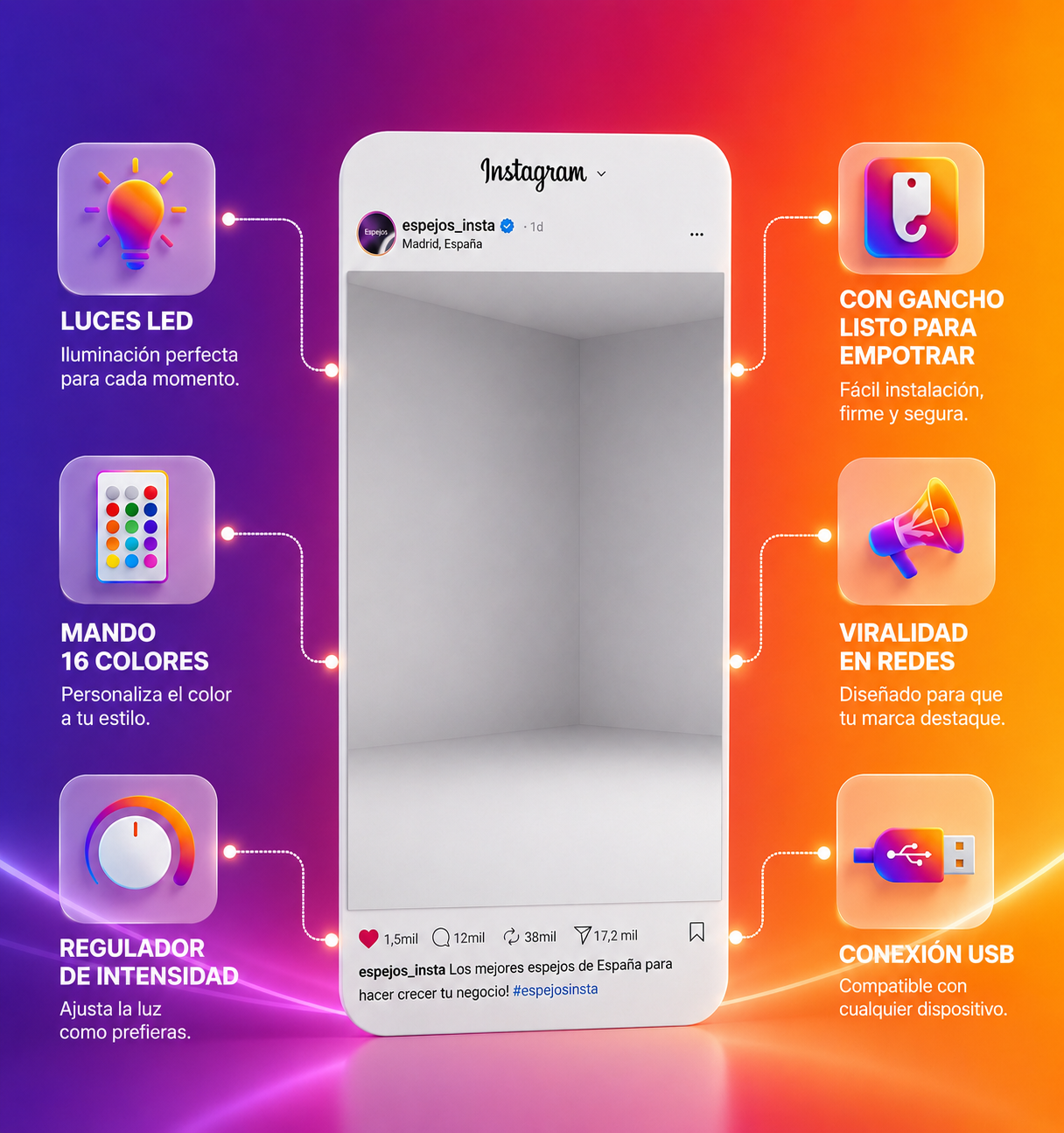 Espejo Instagram Personalizado Viral